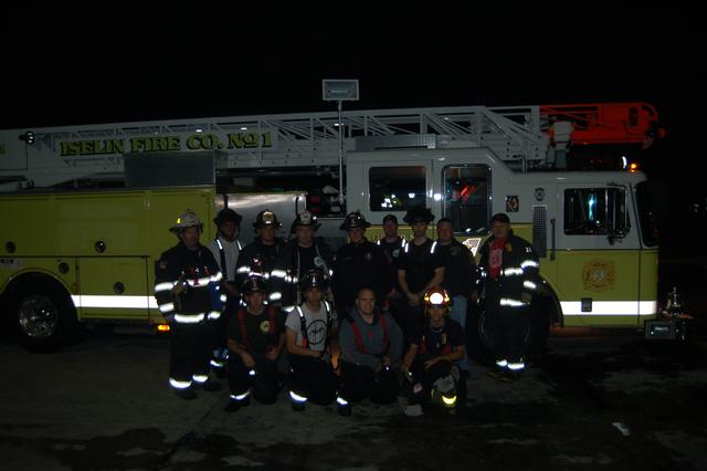 October 20, 2010: Live Burn drill at Middlesex County Fire Academy's taxpayer building.